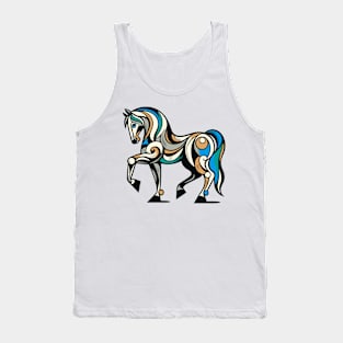 Horse illustration. Illustration of a horse in cubism style Tank Top